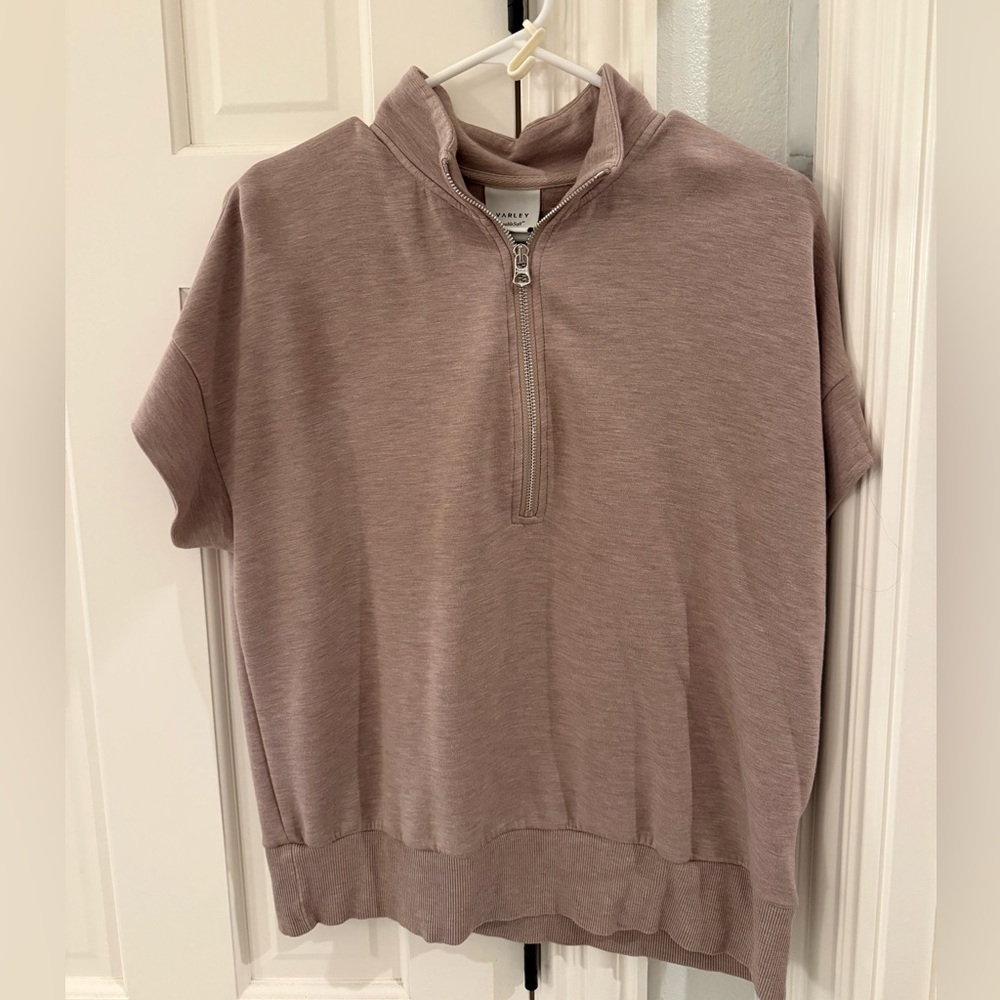 Varley Set in Mauve Half-Zip Pullover & matching joggers
